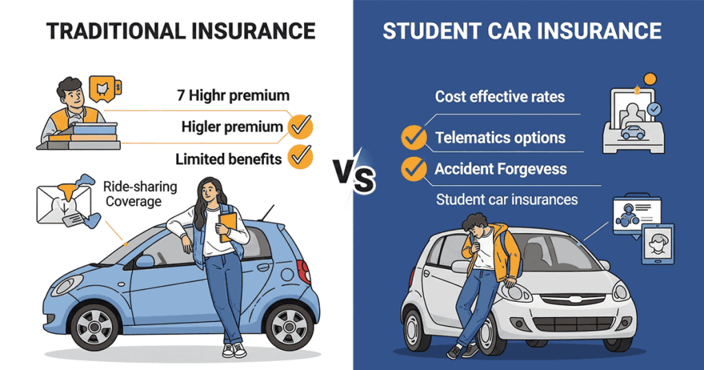 Students insurance comparison
